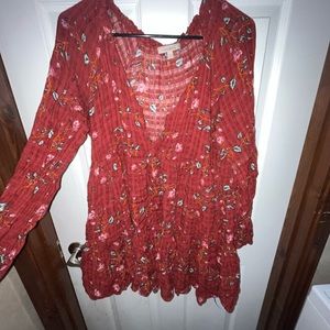 Babydoll scoop neck dress